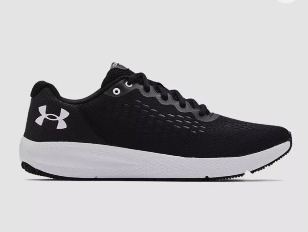Men UA Under Armour Charged Pursuit 2 SE Running Shoes Black & White 3023865-001