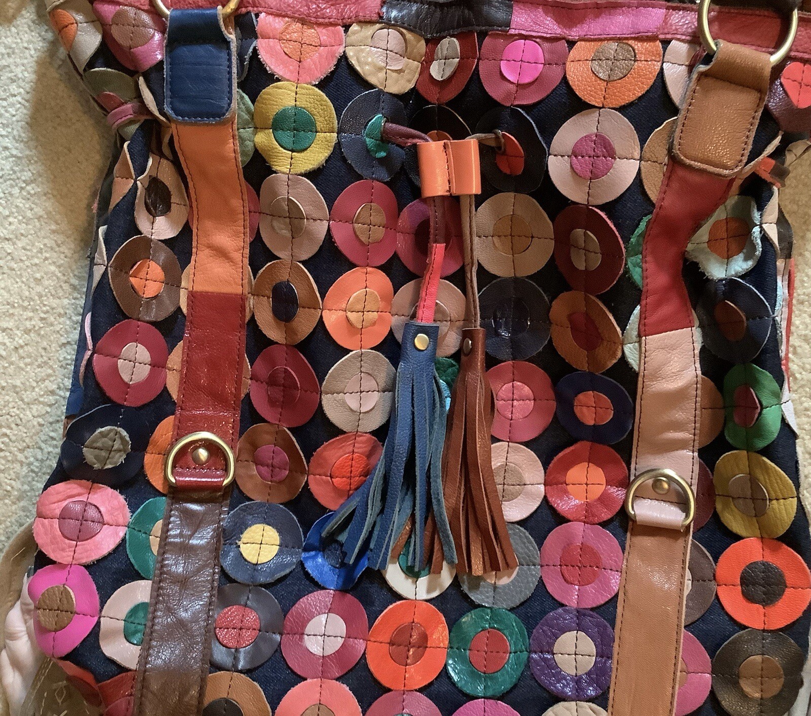 AMERI LEATHER Multicolor SHOULDER CROSSBODY BAG L… - image 5