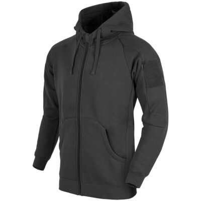 Helikon-Tex Urban Tactical Hoodie Lite Full Zip Mens Fleece Jacket Hunting Black