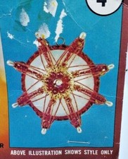 Walco HOLIDAY STRINGS White/Blue Vintage Sequin Bead Christmas Ornament Kit