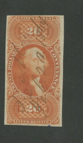 1863 US Conveyance Revenue Stamp #R98a Used Pen Cancel  - Picture 1 of 2