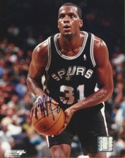 Malik Rose Autographed 8x10 San Antonio Spurs Free Shipping Rare C240