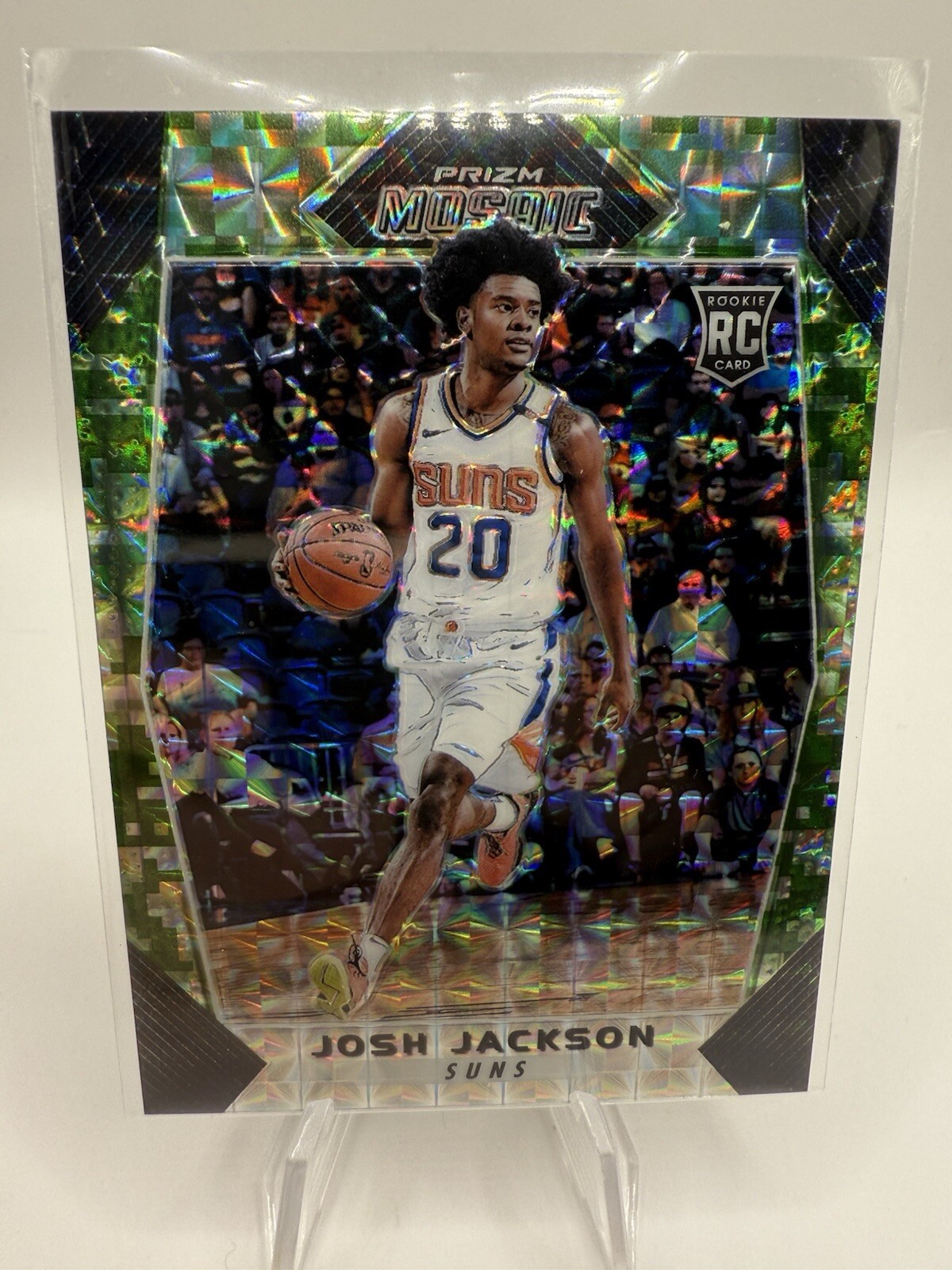 2017-18 Panini Mosaic Josh Jackson Camo RC #20/25 Suns. Jersey Match!