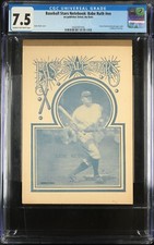 c1920s Baseball Stars Notebook Babe Ruth CGC 7.5 (VF-) New York YANKEES HOF