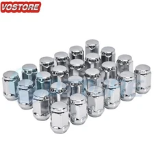 (24) 7/16-20 Chrome Bulge Acorn Lug Nuts for Chevy GMC Blazer K10 K5 V1500 7/16