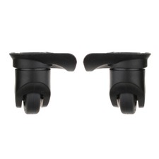 1 paio di ruote di ricambio universali nere per trolley / valigie