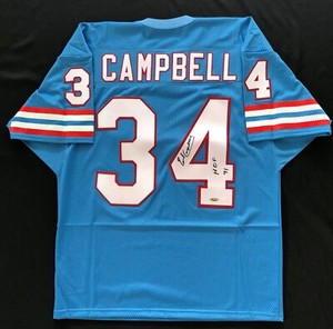 earl campbell jersey signed