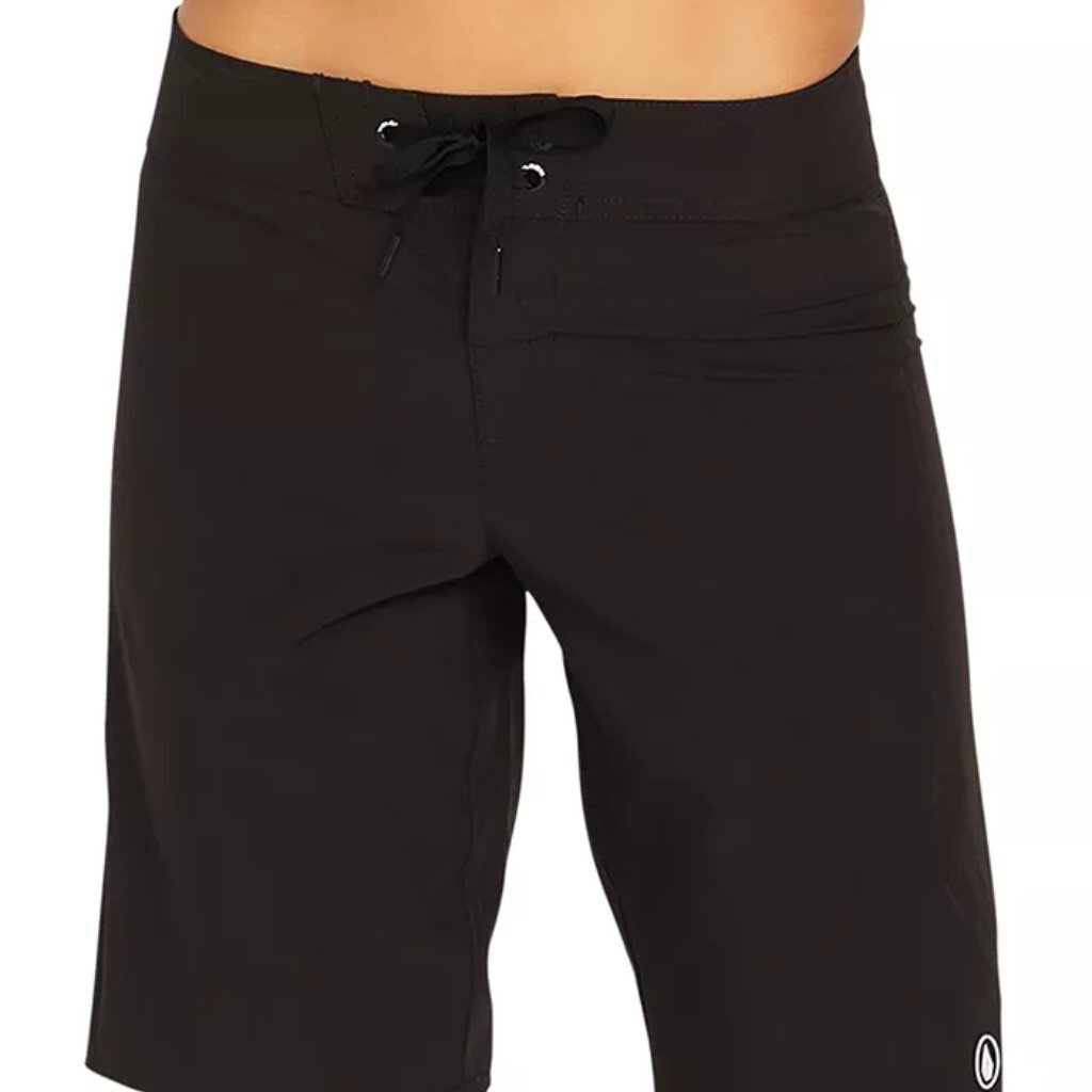 Volcom Simply Solid Tie-Waist Board Shorts Black Size 3 7 NWT