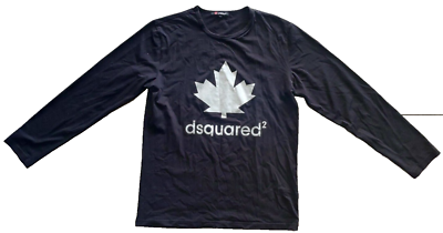 トップス DSQUARED2 long sleeve cut and sew BLACK Dsquared2 Long Sleeve Black shirt Size M | eBay