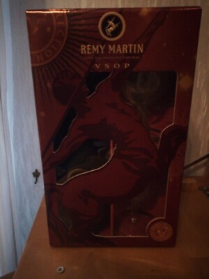 Remy Martin VSOP Fine Champagne Cognac 0,7l  in GP m. 2 Gläsern ca. 80/90er Jahr