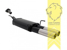 Sportauspuff Endschalldämpfer für Opel Astra G Coupe Cabrio 2 x 76mm 