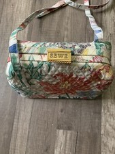 Susan Bennis Warren Edwards Crossbody Canvas Bag