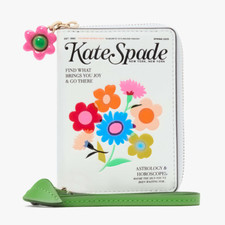 Kate Spade Fresh Picks Floral Compact Wristlet Card Holder NWT 