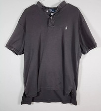 Polo Ralph Lauren Performance Polo Shirt Men Size XL Gray Short Sleeve