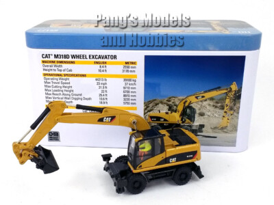 CAT M318D M318 Wheel Excavator 1/87 HO Scale Diecast Model