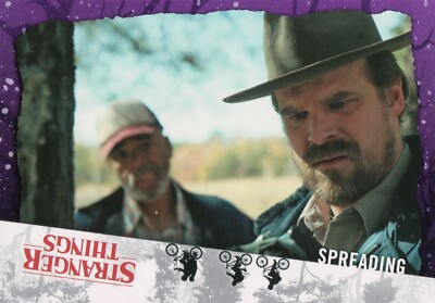 Stranger Things Upside Down, Spreading (46) Purple Parallel Base Card #14/25