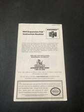 expansion pak n64 Manual Insert