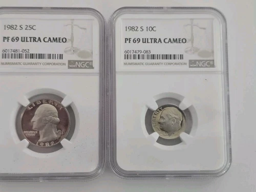 1982 S Roosevelt Dime PF 69 Ultra Cameo NGC 