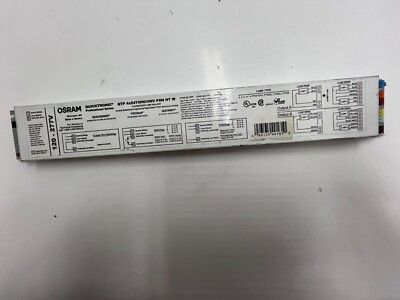 Osram Quicktronic Lamp Fluorescent Ballast QTP 4X54T5HO/UNV PSN HT W 120-277V
