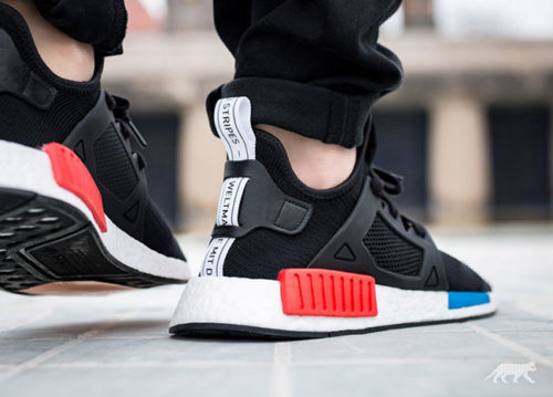 Adidas NMD XR1 PK OG Core Black Blue Red Size 13.5. BY1909 Ultra Boost  primeknit | eBay