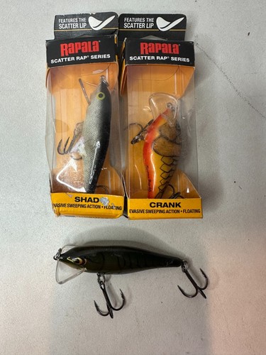 Leurre Rapala Scatter Rap Crank Shallow SSCRC07, Bois Flottant, 1/2 Oz, 2-3/4 Pouces, Neuf Sous Emballage