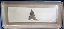 Wedgwood Winter White Sandwich Cookie Tidbit Tray Rectangular Boxed # 40032864