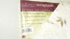 New 12x12 Mulberry Scrapbook Leaf Theme Top Load Memory Album By MBI