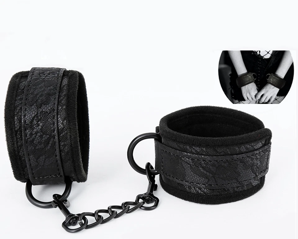 Handcuffs Ankle Cuffs BDSM Bondage Restraint Adjustable Sex Toys for Adults - Image 4 of 4