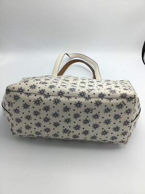 Coach Chalk Forest Bud Pebbled Leather Taylor Tote Purse Bag 67366