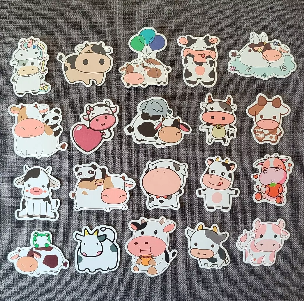 apple Cow kawaii Sticker for Sale by MayBK