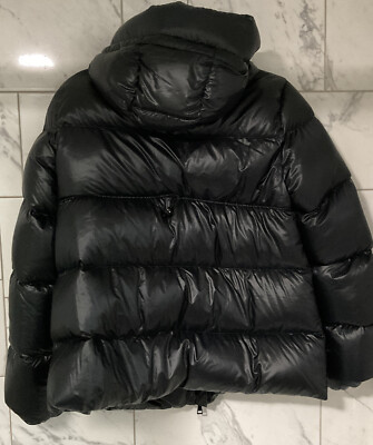 Moncler Chambon Mainline Down Puffer Hooded Logo Jacket Coat
