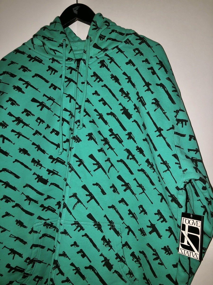 00s Rogue Status Gun ジップパーカー greeny RARE Rogue Status Gun Show Sweater NWT Green XL Travis Barker