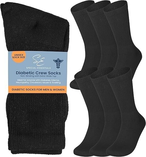 Mens Stay Up Diabetic Socks 99% Cotton Non Elastic Loose Top Wide Fit 3 6 12 Pk Mens Stay Up Diabetic Socks 99% Cotton Non Elastic Loose Top Wide Fit 3 6 12 Pk