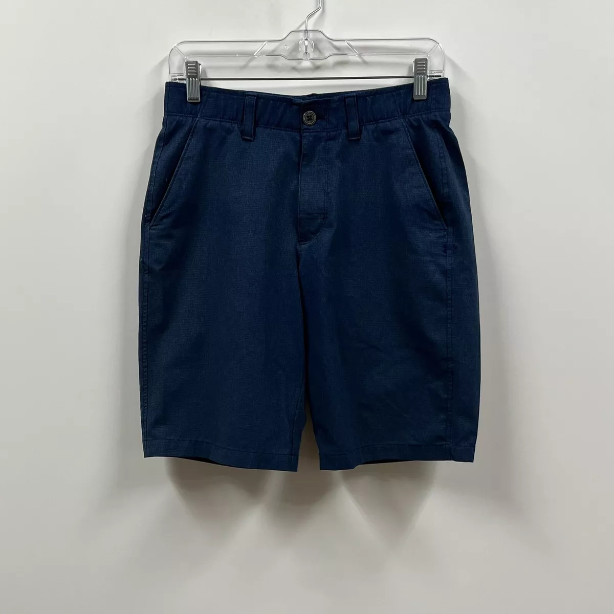 Under Armour Shorts Mens 30 Blue Golf Chino Loose Match Play Vented Heatgear