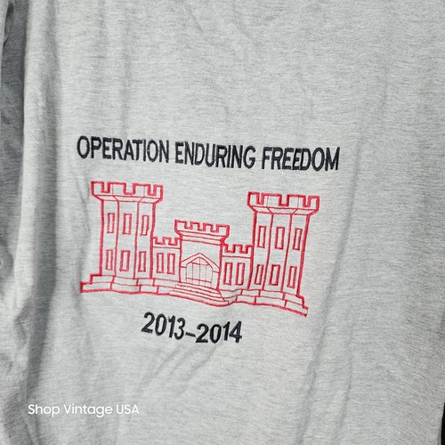 US Army Corps of Engineers T-Shirt 2XLCastle Military USA HAMMER 31 Lacoste - Picture 3 of 7
