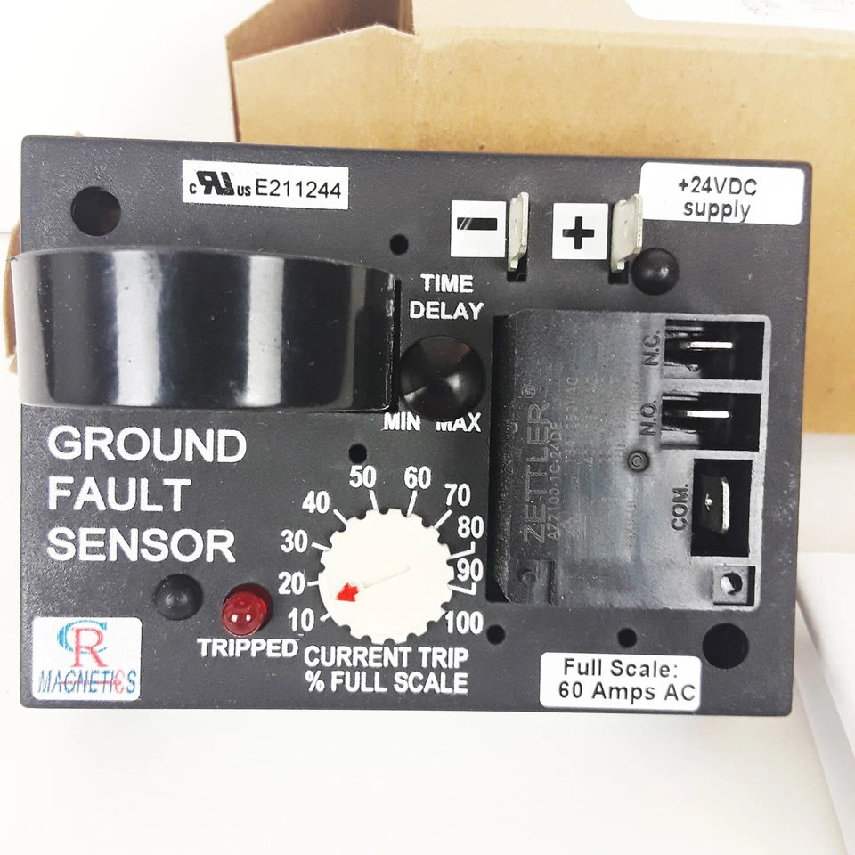 CR Magnetics Ground Fault Sensor Relay New 9111 - Image 3 of 4
