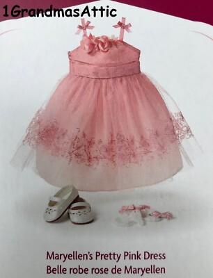 American Girl Maryellen's Pretty Pink Dress for 18" Dolls (Doll Not Included) American Girl Maryellen's Pretty Pink Dress for 18" Dolls (Doll Not Included)