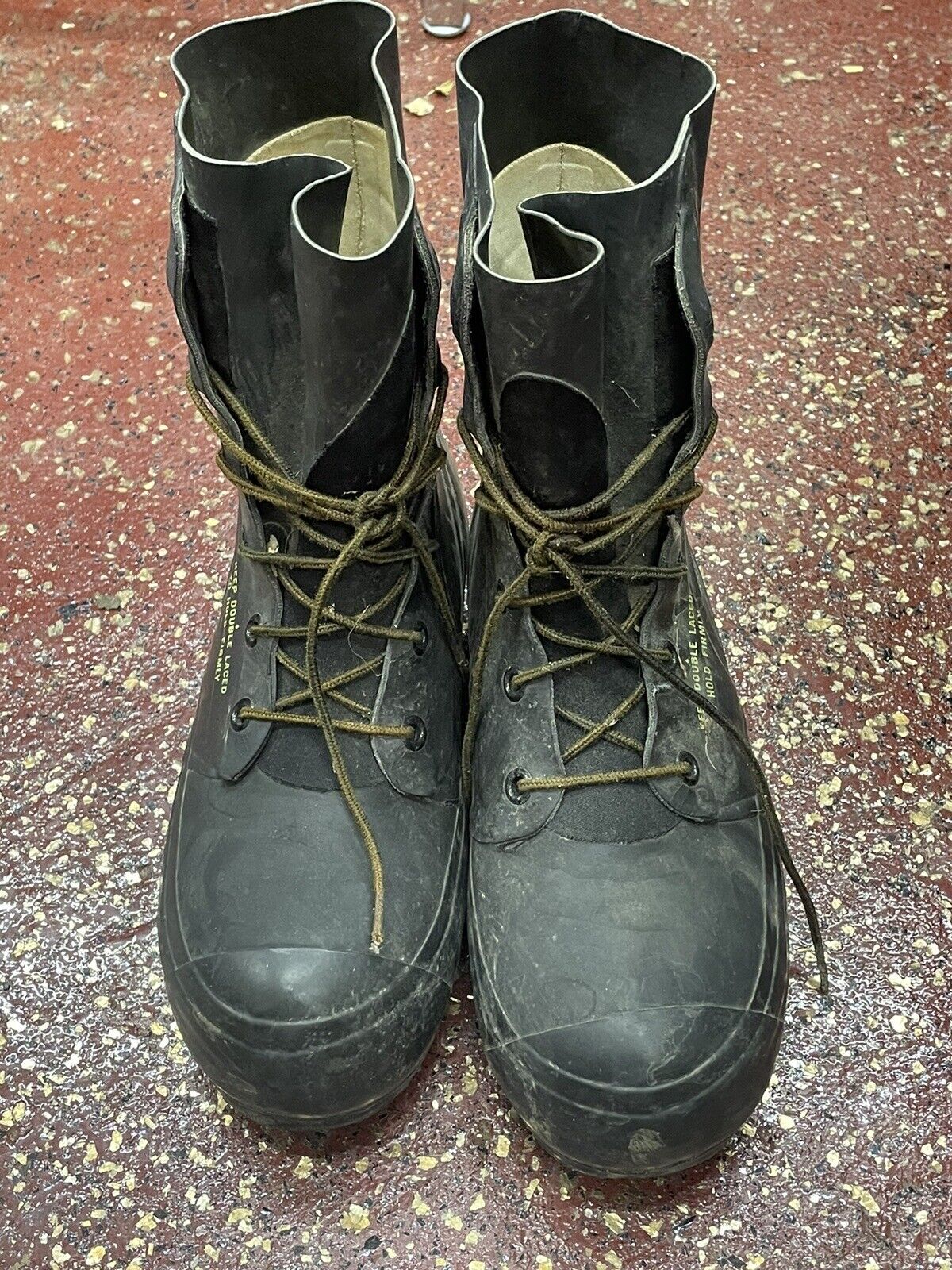 Vintage 1983 Military Mickey Boots Size 9R Extrem… - image 1