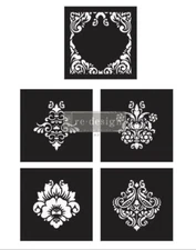 NEW! Damask Elements - CECE Restyled And Redesign With Prima Mix & Style Stencil