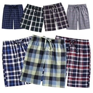 mens cotton plaid shorts