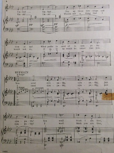 Sympathy Waltz Song 1912 Rudolf Friml Otto Hauerbach SheetNoteMusic - Picture 10 of 12