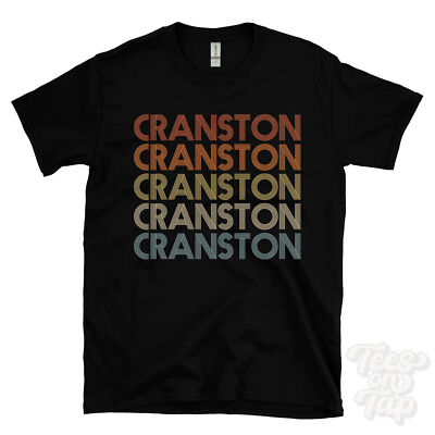 CRANSTON WIEDERHOLTES RETRO-STIL T-SHIRT Herren & Damen Neuheit cool Name Geschenk