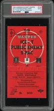 1994 TUPAC SHAKUR AMERIKKKA’S MOST WANTED WORLD TOUR TICKET 2PAC DNP POP 1 PSA 2