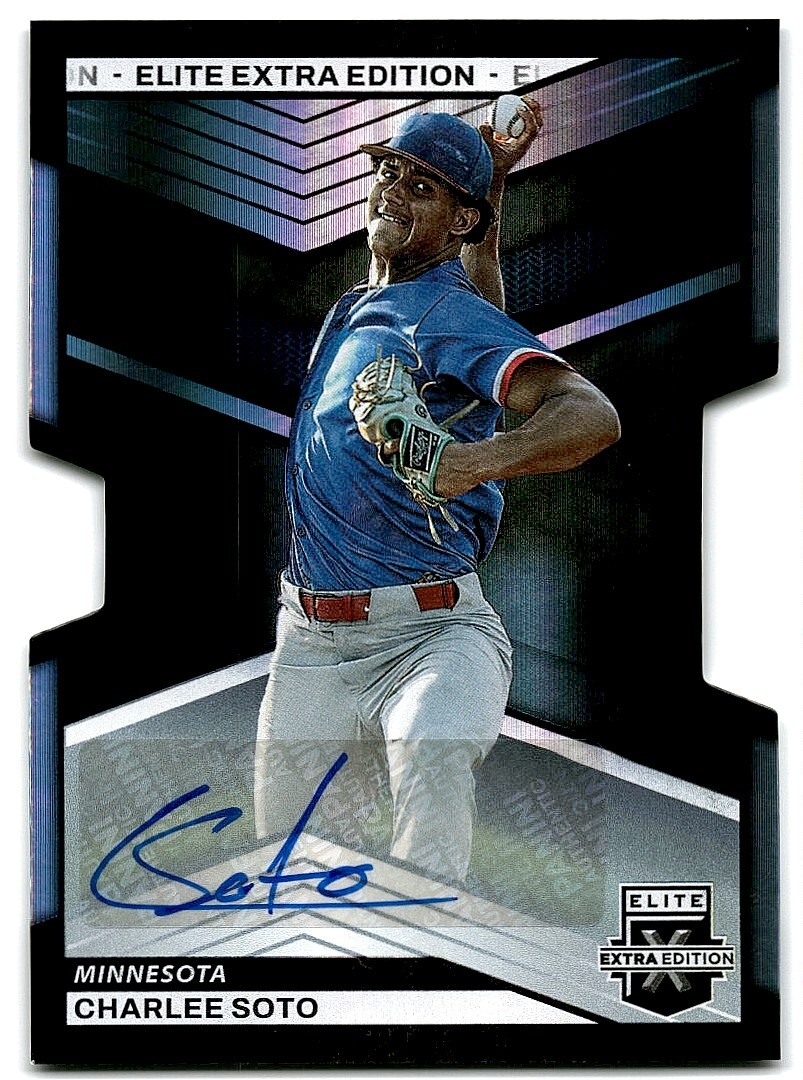 2023 ELITE EXTRA EDITION SIGNATURES DIE-CUT CHARLEE SOTO AUTO 47/399 MINNESOTA