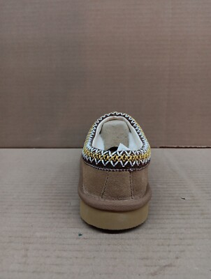 NEW Smiths Workwear Men\'s Tan Suede Moccasin Slippers Shearling Lined  Size 12 Smith main image 4