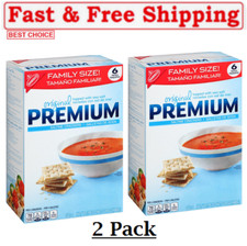  2 Pack Premium Saltine Crackers, Family Size, 24 oz .Great Price