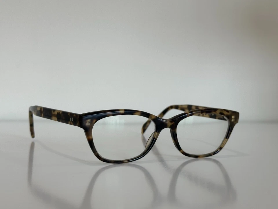 Salt Tish BH 猫眼哈瓦那棕色眼镜日本光学镜框 48-16-140 — 第 3/4 张图片