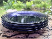 4 Vintage PYREX Festiva Amethyst Swirl Salad ...