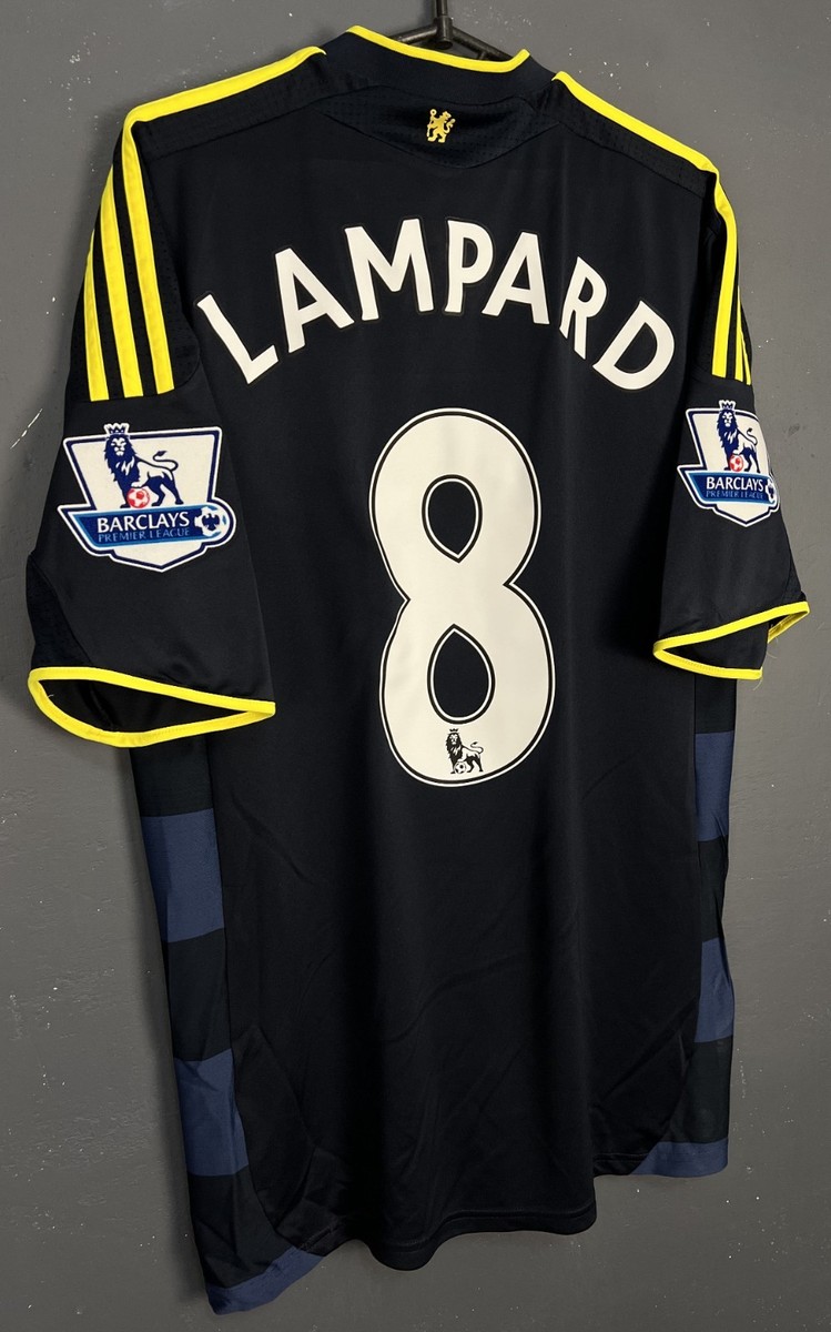 MENS FC CHELSEA 2009/2010 FRANK LAMPARD AWAY SOCCER FOOTBALL SHIRT