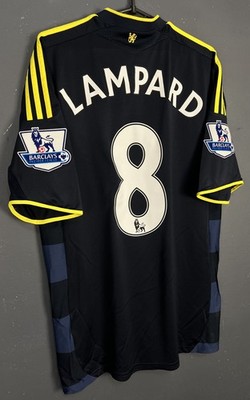 MENS FC CHELSEA 2009/2010 FRANK LAMPARD AWAY SOCCER FOOTBALL SHIRT